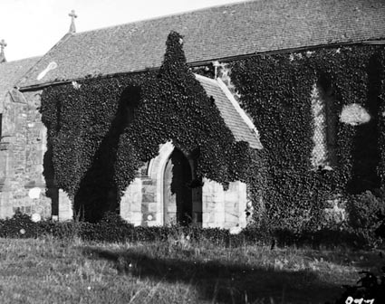Ivy covered side door at St Johns Church Constitution Avenue, Reid