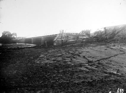 Commonwealth Avenue  Bridge flood damage