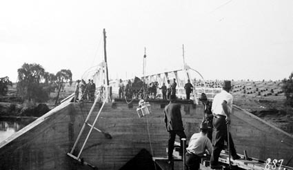 Commonwealth Avenue Bridge under repair