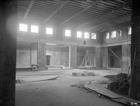 Kings Hall, Parliament House, under construction.