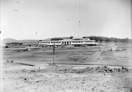 Parliament House and East block from King Edward Terrace.