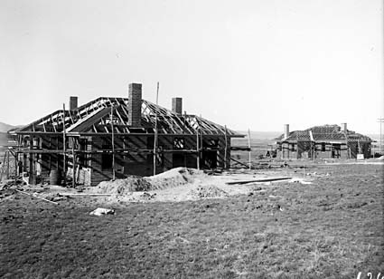 Oakley and Parkes houses under construction, Blandfordia (now Forrest)