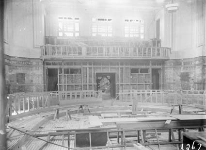 Parliament House - Senate chamber under construction