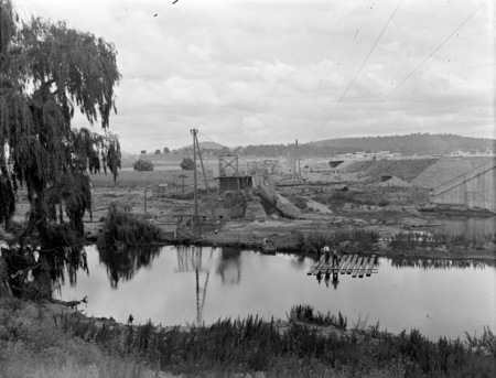 The outfall sewer next to the old Commonwealth Avenue Bridge, Canberra