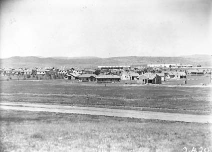 Kingston cottages and Kingston shops from south