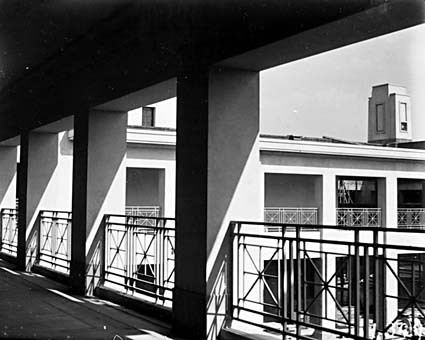 Parliament House interior balcony and courtyard