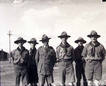 Group of boy scout leaders