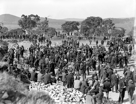 Stop work meeting held in quarry on Capital Hill