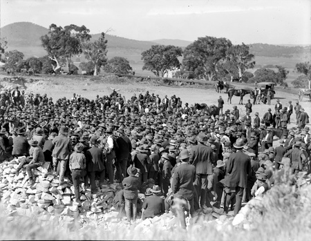 Stop work meeting held in quarry on Capital Hill