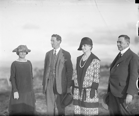 Sir Robert Garran and Lady Garran with Sir Littleton Groom and Lady Groom, Telopea Park.