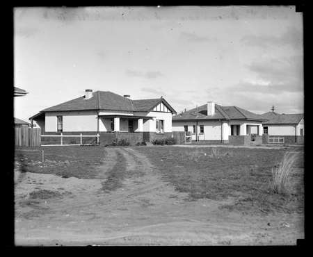 Brick cottages constructed around Doonkuna Street, Braddon.