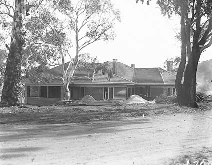 Weatherboard cottage under construction, Balmain Crescent , Acton