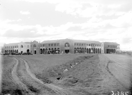 Civic Centre buildings under construction.