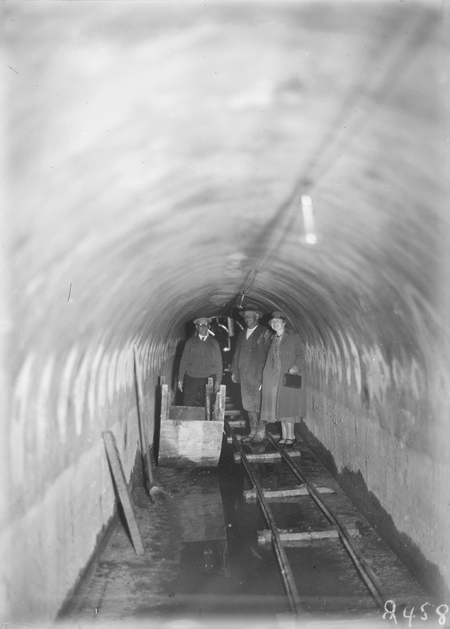 Underground sewerage tunnel.
