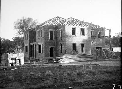 Prime Minister's Lodge, Adelaide Avenue Deakin, under construction