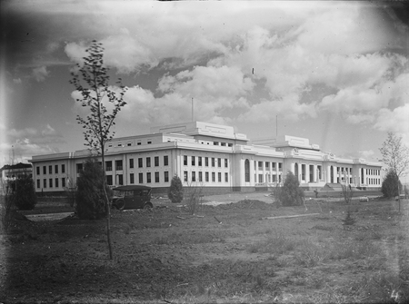 Parliament House frontage from the north east.