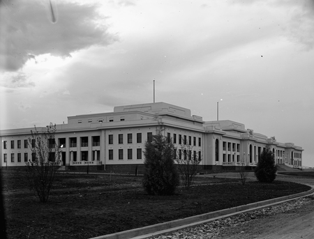 Parliament House frontage from the north east.
