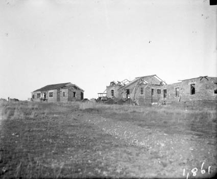 Cottages under construction