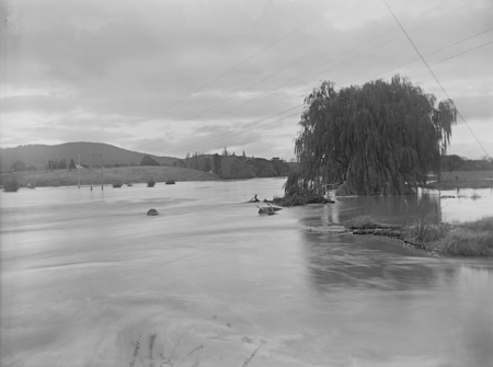 Molonglo River in flood.