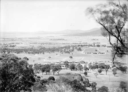 View from Red Hill over Capital Hill towards Reid and Civic Centre.