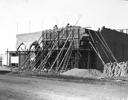 Part of Civic Centre under construction
