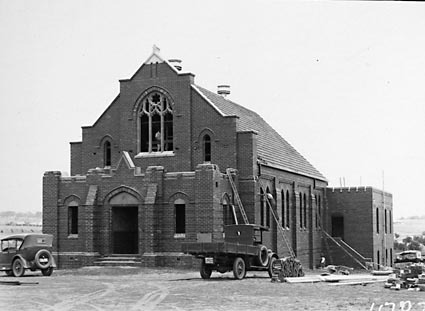 Baptist Church Currie Crescent. Kingston, under construction