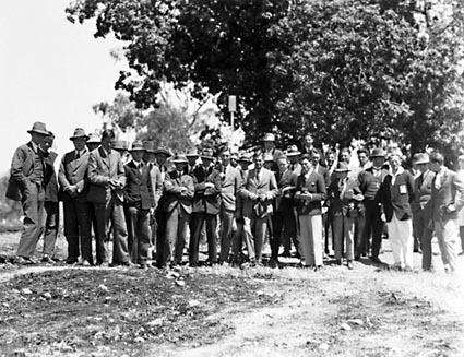 Visit to Canberra by a party of English school boys