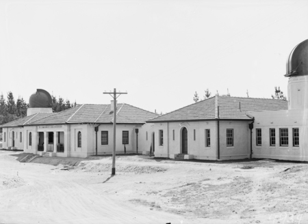 Mt. Stromlo Observatory. Solar tower, astronomers offices, six inch Farnham telescope on right.