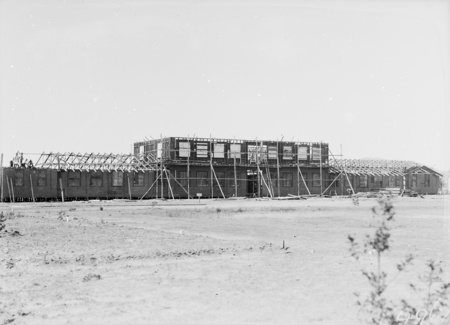 Census building in Civic Centre under construction.