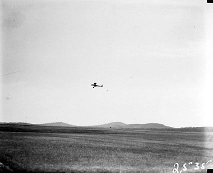 Aeroplane in flight