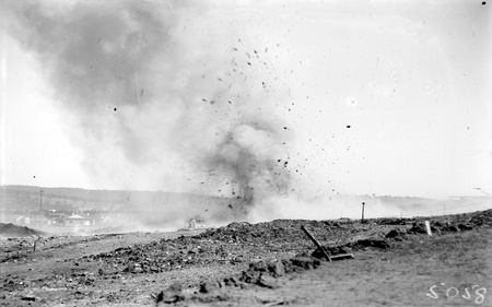 Blasting for road construction