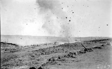 Blasting for road construction