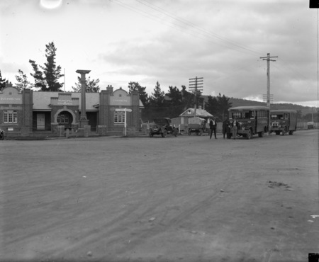 Intersection of Monaro and Lowe Streets, Queanbeyan Council Chambers on the corner.