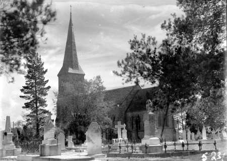 St Johns Church and graveyard, Constitution Avenue, Reid from Anzac Parade.