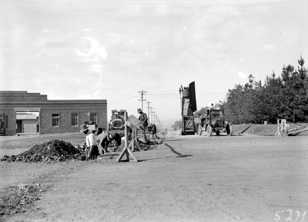 Road works at Wentworth Avenue near Transport Depot