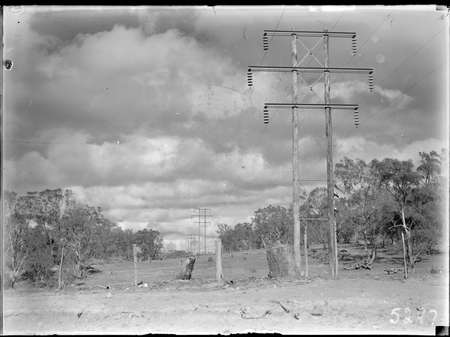 High Voltage power transmission line.