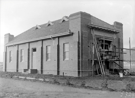 Salvation Army Hall, Elouera and Fawkner Streets, Braddon,under construction