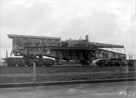 German Amiens Railway gun Kingston Railway Yards