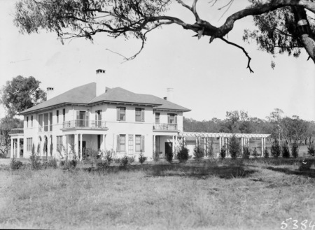 Prime Ministers Lodge, Adelaide Avenue, Deakin, from the west.