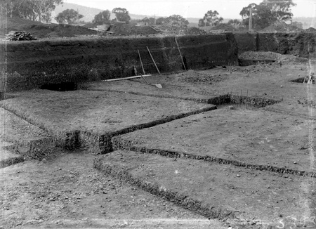  Excavation for the foundations  of the Australian Institute of Anatomy.McCoy Circle, Acton