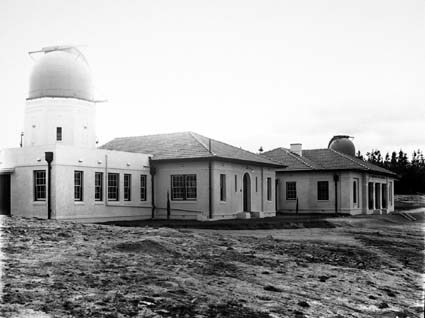 Solar Tower,Commonwealth Observatory Buildings and the 6 inch Farnham Telescope on the right Mt Stromlo Observatory
