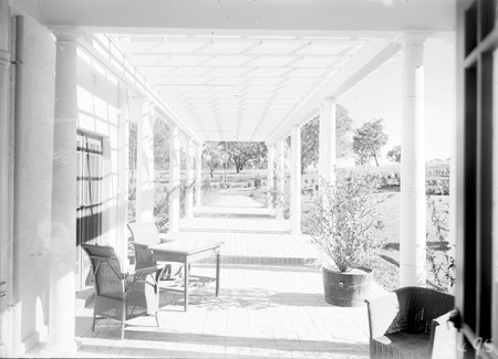  Pergola on west side of  Prime Minister's Lodge, Adelaide Avenue, Deakin