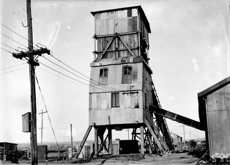 Hopper for aggregate for concrete plant for road surfacing Wentworth and Commonwealth Avenues located near Bowen Drive, Barton