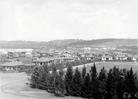 View of Kingston and Manuka from the Kingston  Power Station, Capital Theatre in the centre