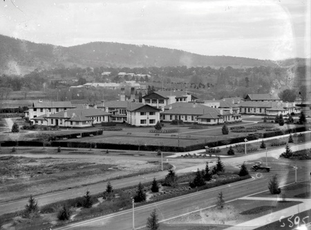 Hotel Canberra and Albert Hall from West Block,Acton Offices behind