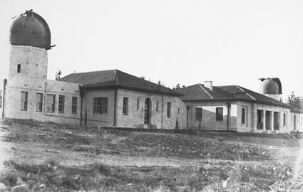 Solar Tower,  Commonwealth Solar Observatory Buildings  and six inch Farnham Telescope at Mount Stromlo Observatory