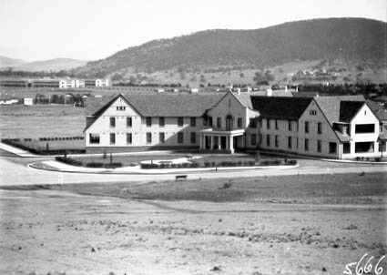 Hotel Ainslie, and Civic Centre from the north.