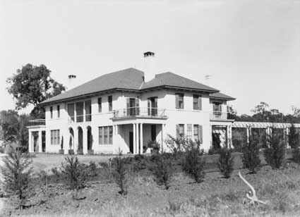 Prime Minister's Lodge, Adelaide Avenue,  Barton. From the north