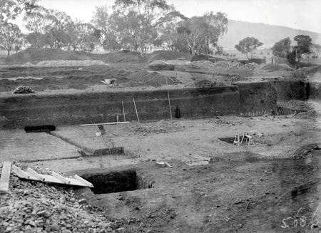 Australian Institute of Anatomy building foundations, McCoy Circle, Acton