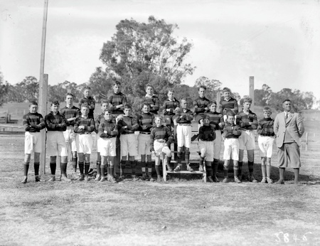 Group photograph of school football team